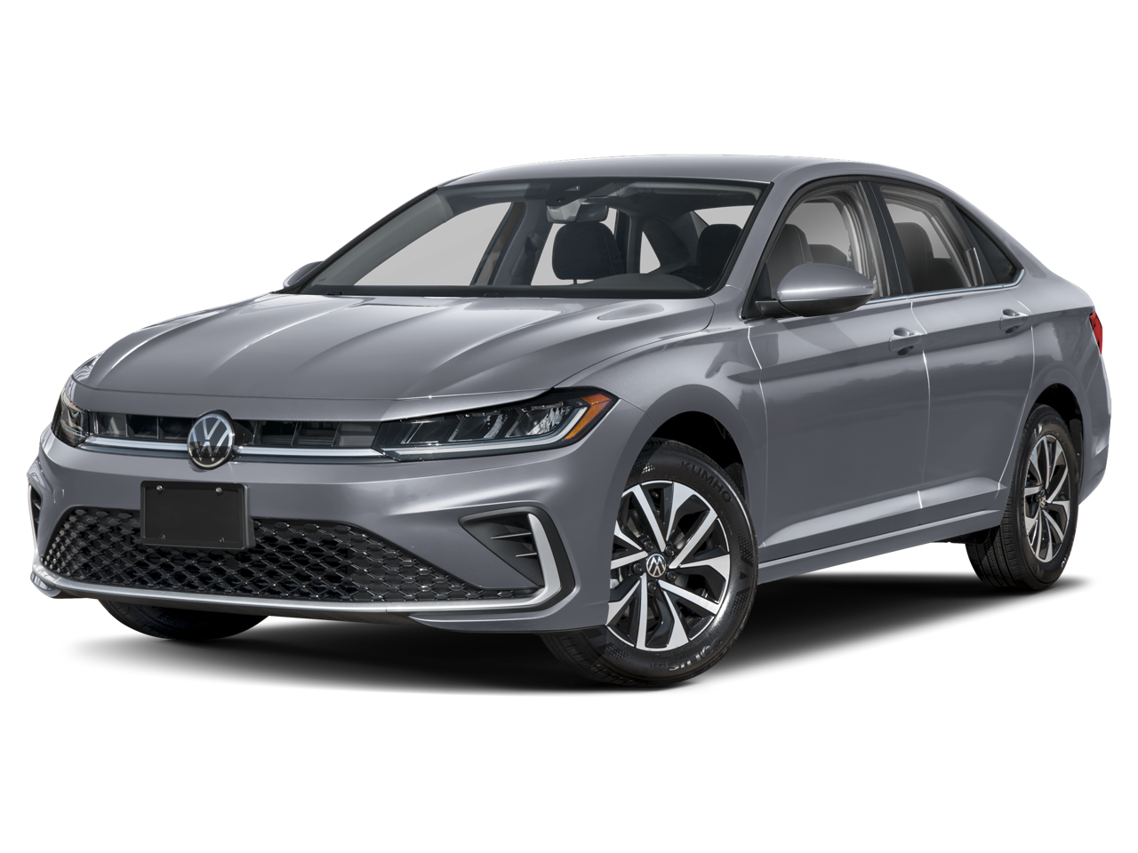 2026 Volkswagen Jetta 1.5T S in Platinum White — front three-quarter view